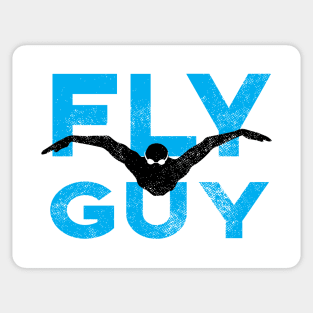 ButterFly Guy Swimmer Sticker